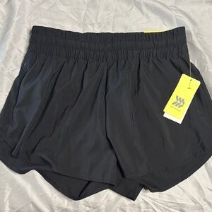 NWT All in. Motion Athletic Women's Black Running Shorts